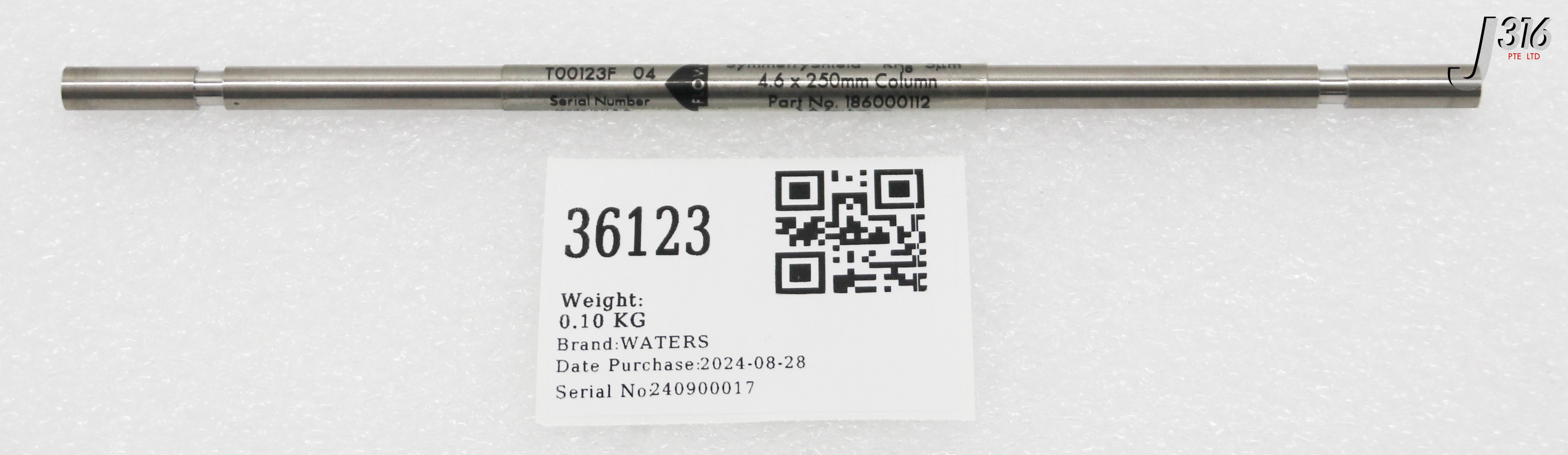 MAY 様 36123 WATERS COLUMN, SYMMETRYSHIELD RP18, 5µM, 4.6 X 250MM